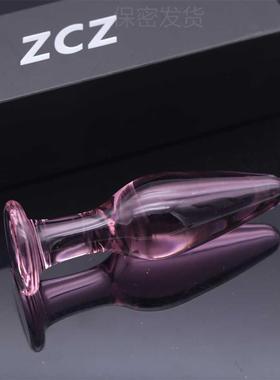 Glass-made femalemasturbation toy fake phallus adult product