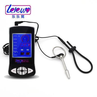 Male penis electric shock punishment toy urethral dilator