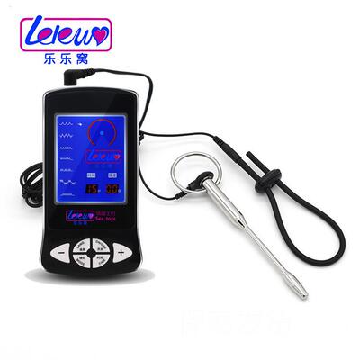 Male penis electric shock punishment toy urethral dilator