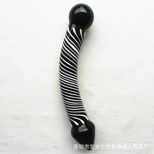 Glass-made femalemasturbation toy fake phallus adult product