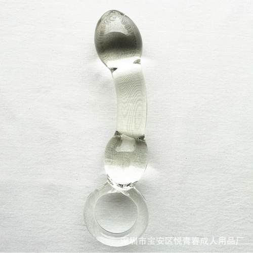Glass-made femalemasturbation toy fake phallus adult product