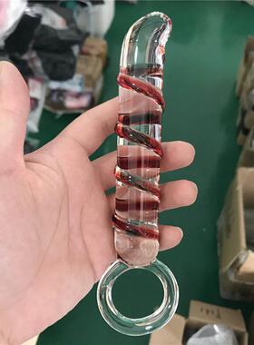 Glass-made femalemasturbation toy fake phallus adult product