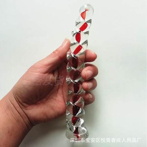 Glass-made femalemasturbation toy fake phallus adult product
