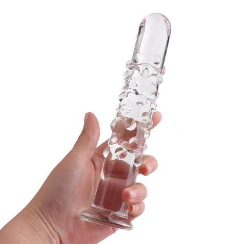 Glass-made femalemasturbation toy fake phallus adult product