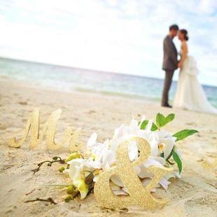 扮用品婚房布置结婚礼派对道具 MRS WEDDING字母摆件婚庆主题装