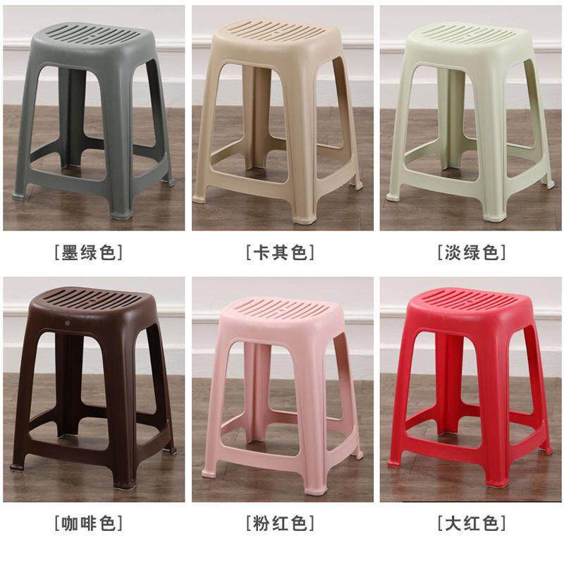 加厚塑厅料凳子熟胶人家用客餐桌椅子板成凳高实力工厂凳尚条纹时