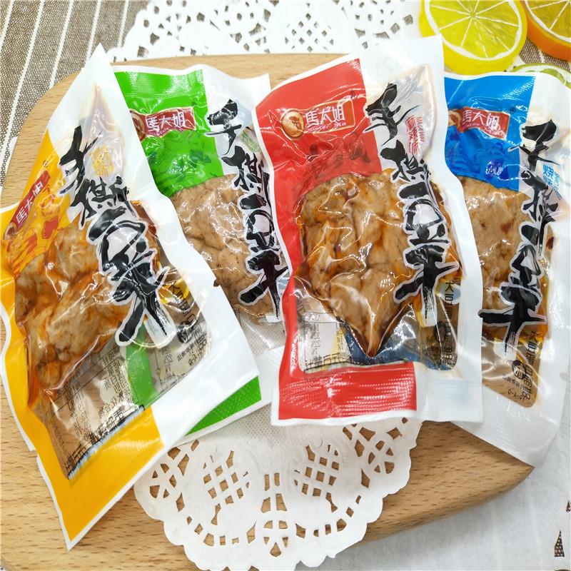 马大姐手撕豆干 干手撕豆干 干五香泡椒烧烤麻辣豆干 干辣味豆制
