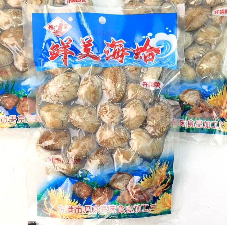 丹京鲜美海蛤白蚬子230g海味原汁花甲花蛤即食海鲜沙蚬子丹东特产