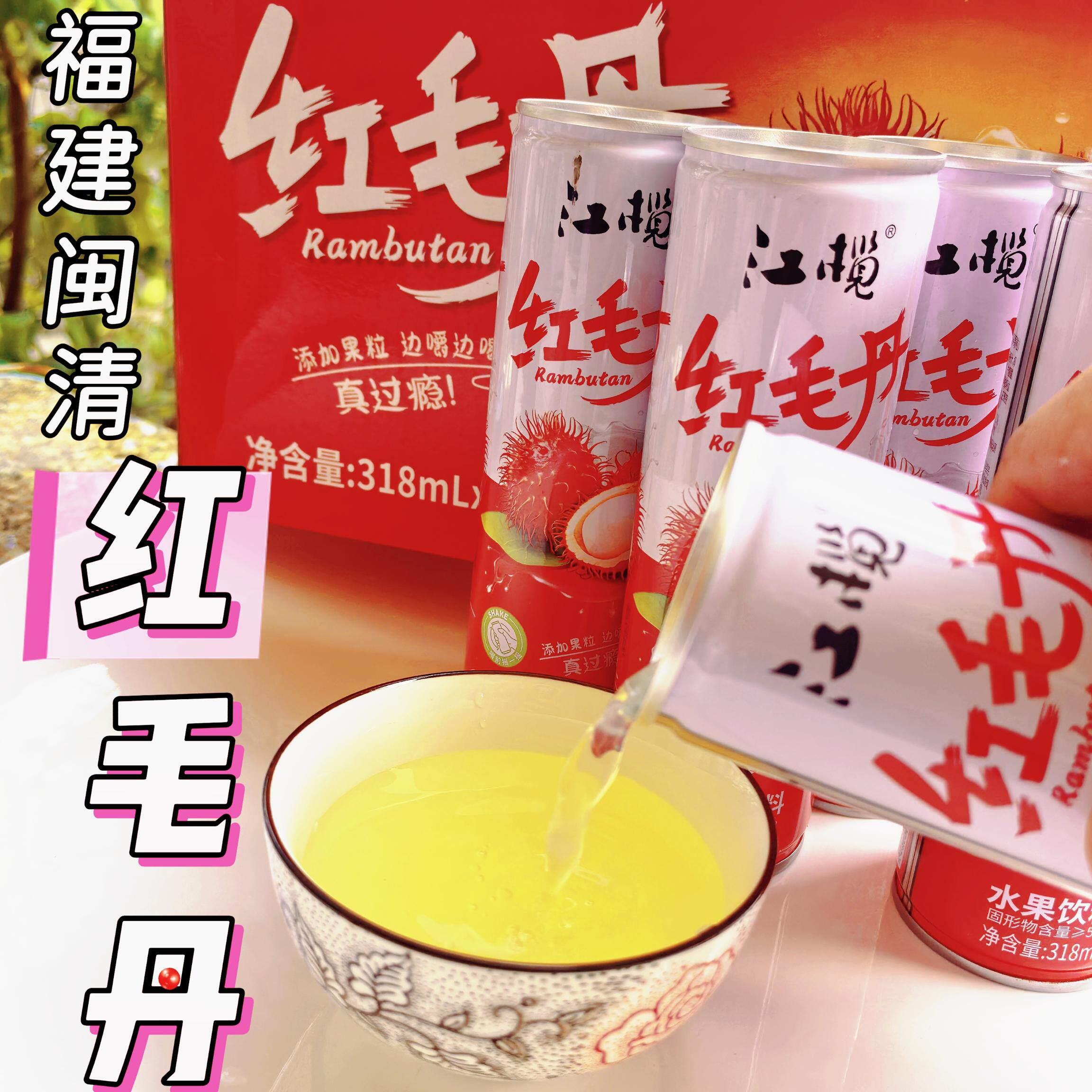 福建红毛丹饮料水果福州风味椰果味果粒饮料闽清夏季清爽果饮果汁