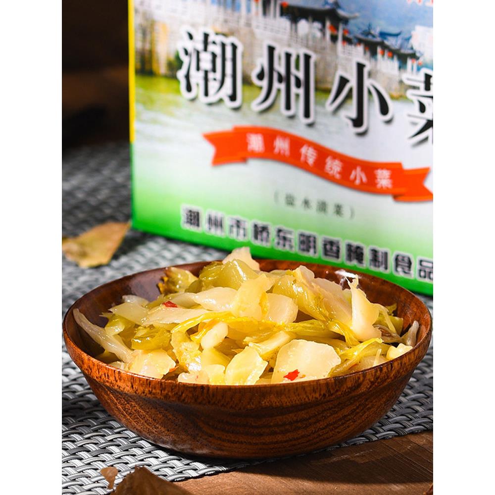 广东潮汕特产明香园潮州小菜开袋即食咸菜早餐下粥下饭菜杂咸微辣