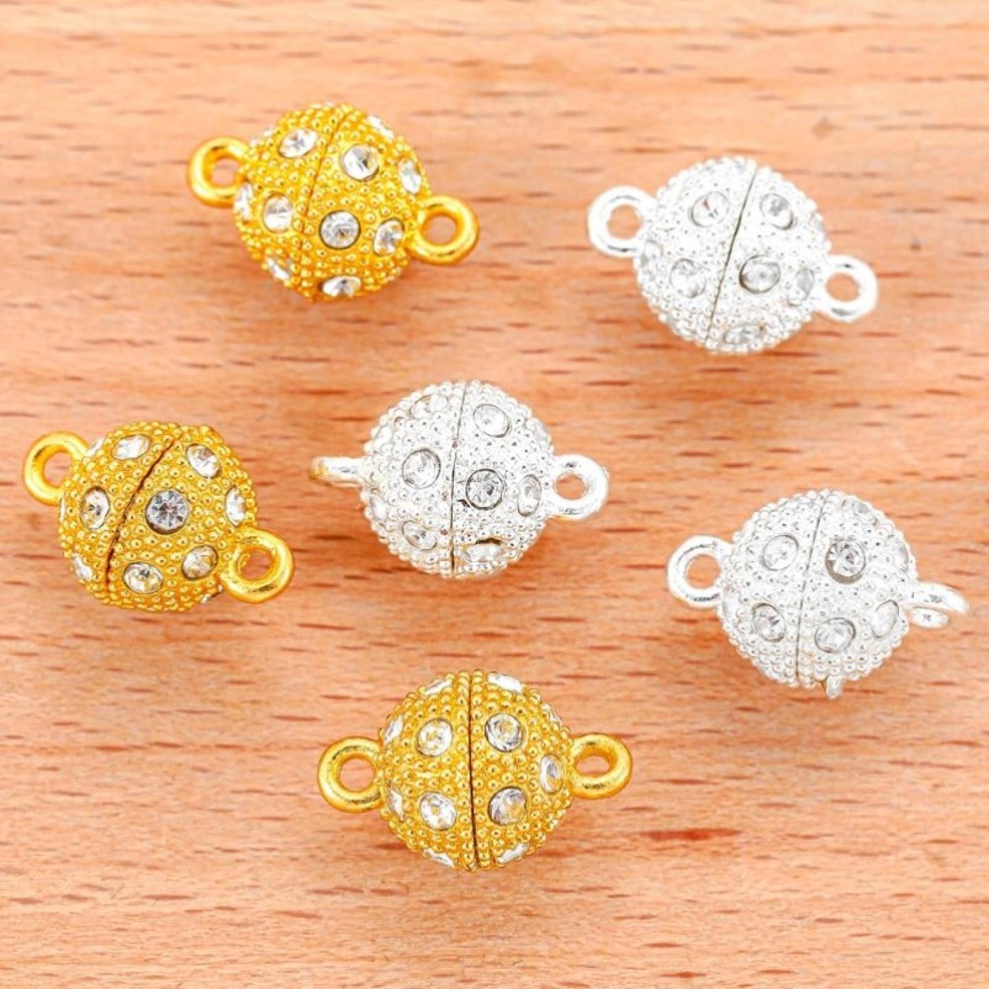 tDIY饰品配件小方巾丝巾强力磁铁扣项链磁吸扣手链围巾收尾磁性扣