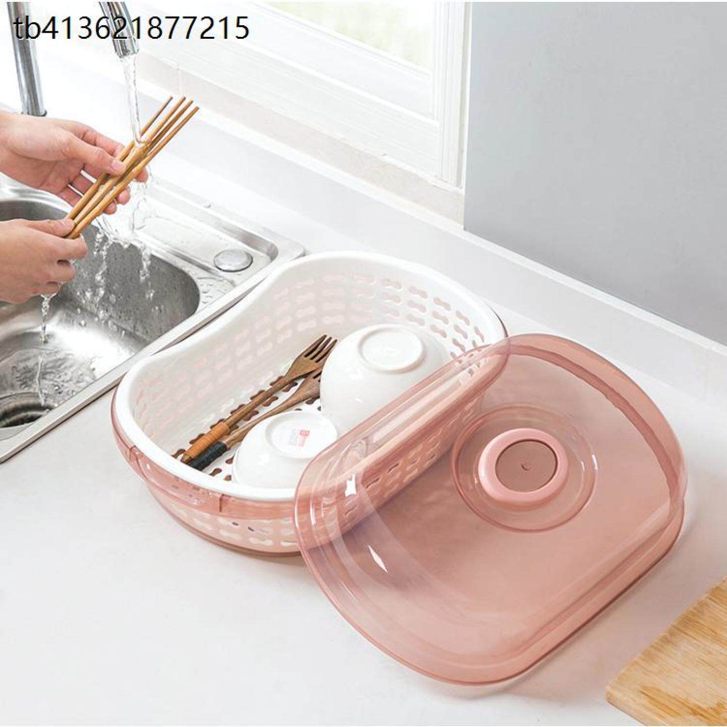 x碗筷收纳盒单人一人迷你小号宿舍碗架小型厨房沥水碗盘收纳架碗