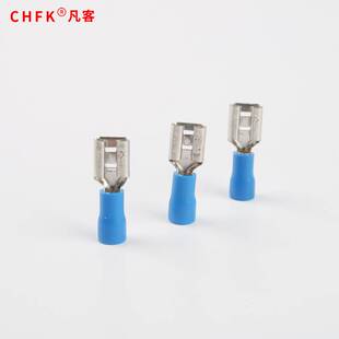 母预绝缘端头FDD2 冷压接线端子6.3插簧线耳黄铜线鼻子1000只 250