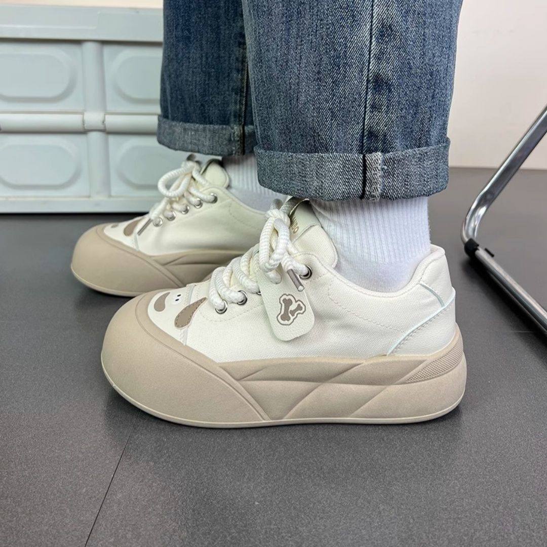 小白鞋女鞋软底增高板鞋厚底面包鞋百搭ins潮小众女款学生大头鞋,女鞋,休闲板鞋,淘宝优惠券,粉丝福利购,淘宝优惠卷