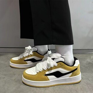 女鞋板鞋百搭增高女生女款面包鞋百搭鞋子厚底初中生小白鞋学生