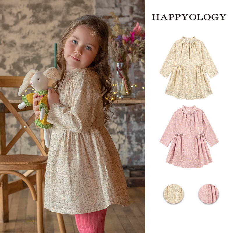 Happyology英国儿童裙子女童新品春秋连身裙复古长袖童装女连衣裙,童装/婴儿装/亲子装,连衣裙,淘宝优惠券,粉丝福利购,淘宝优惠卷