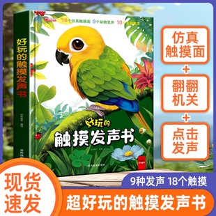 觸摸發(fā)聲書 好玩 官方正版 3歲寶寶有聲讀物翻翻書繪本0到3歲 3歲早教啟蒙幼兒繪本會說話撕不爛書 嬰幼兒早教書籍1 點(diǎn)讀語音0