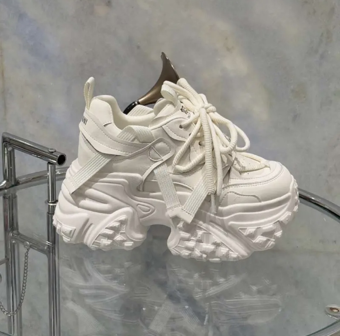 草长莺飞2025早春个性机能风高街风10CM增高厚底老爹鞋597-125