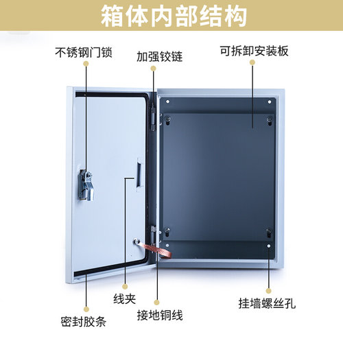 配电箱明装基业箱户内q电控箱壁挂式控制柜电柜箱工厂用电表箱定