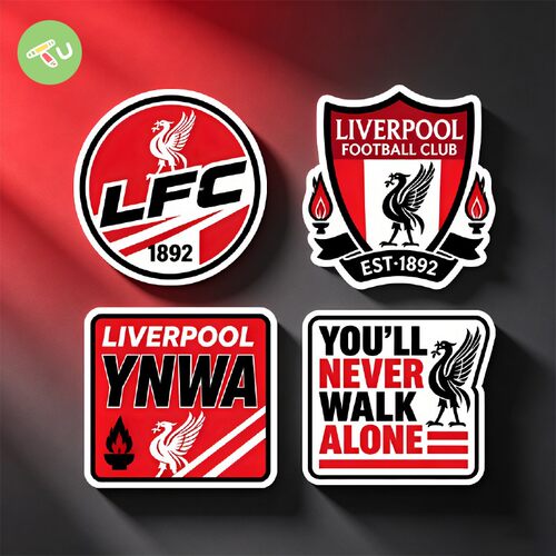利物浦LFC足球贴纸YNWA队徽