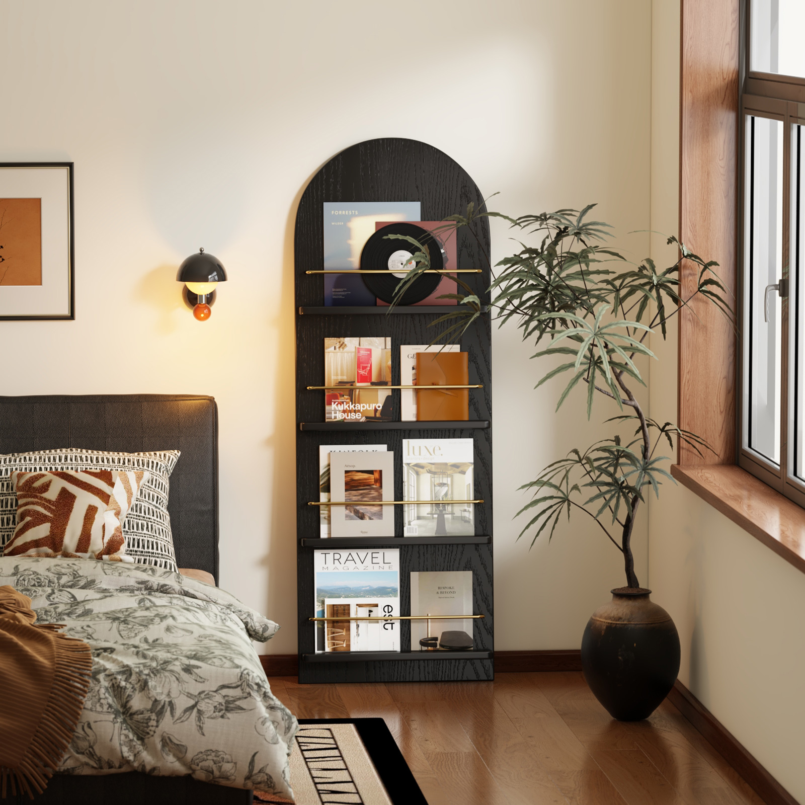 杂志架落地中古报刊架书报架