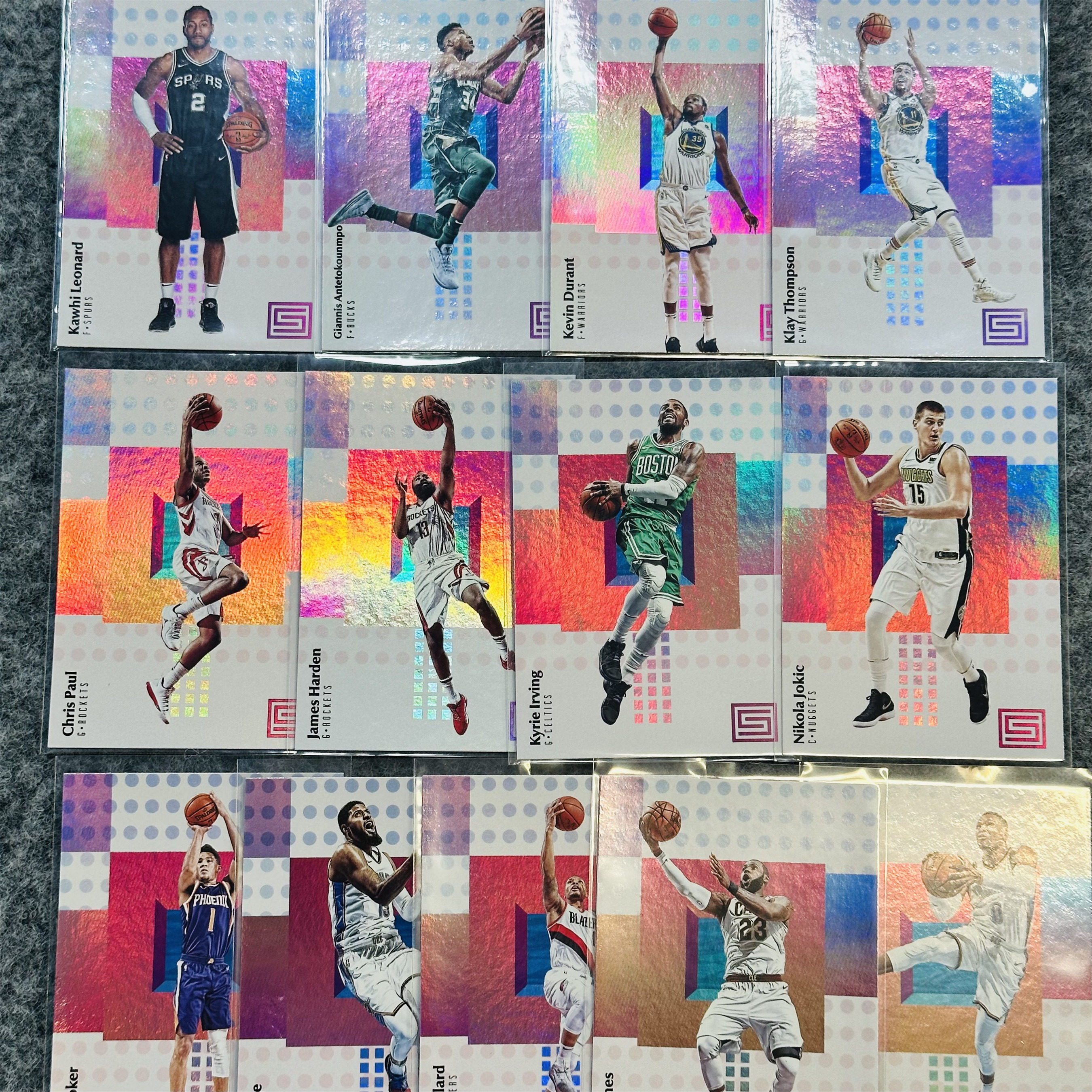99张套小粉红折射正版NBA球星卡