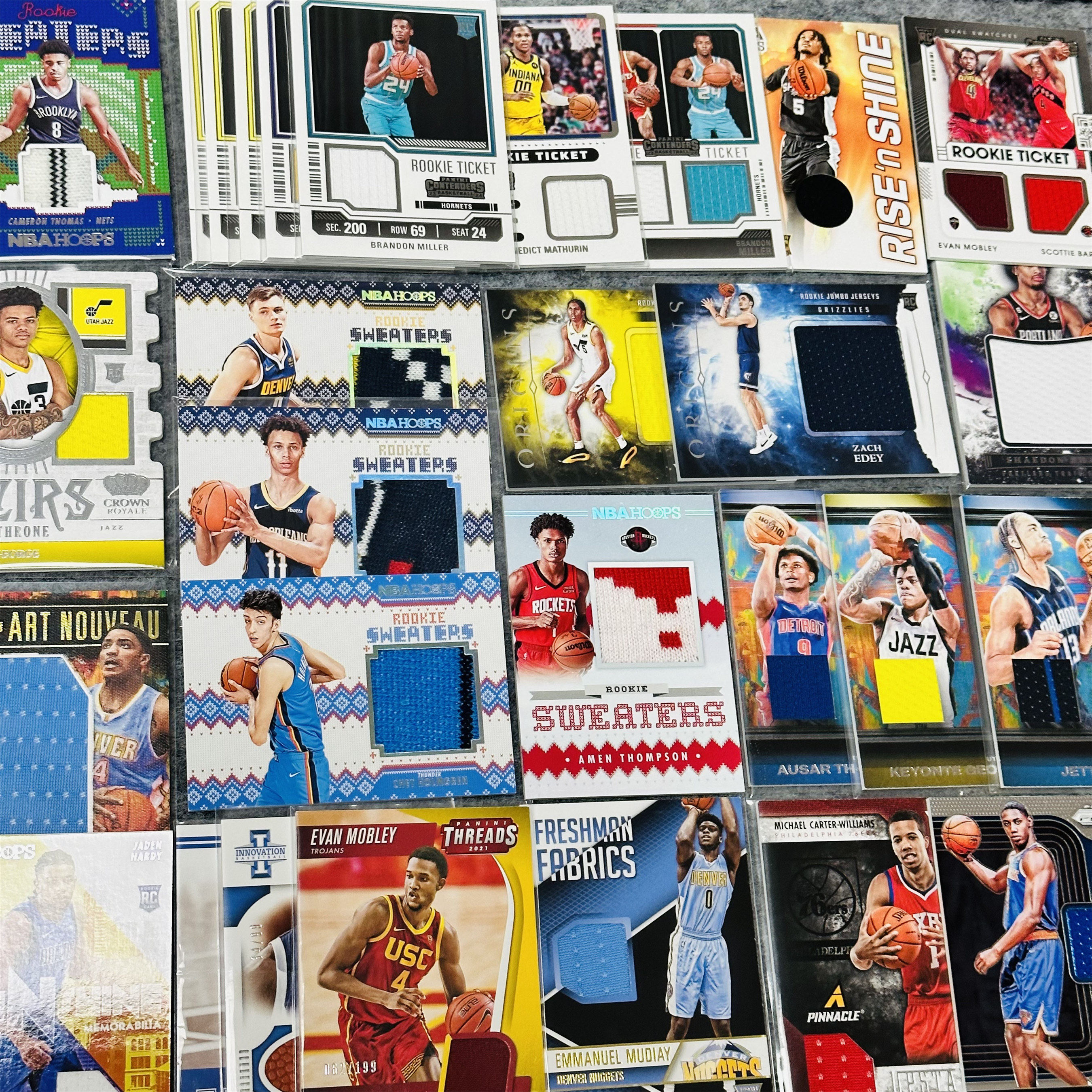 球队门面新秀物料马刺火箭雷霆 正版NBA球星卡帕尼尼Panini专收藏