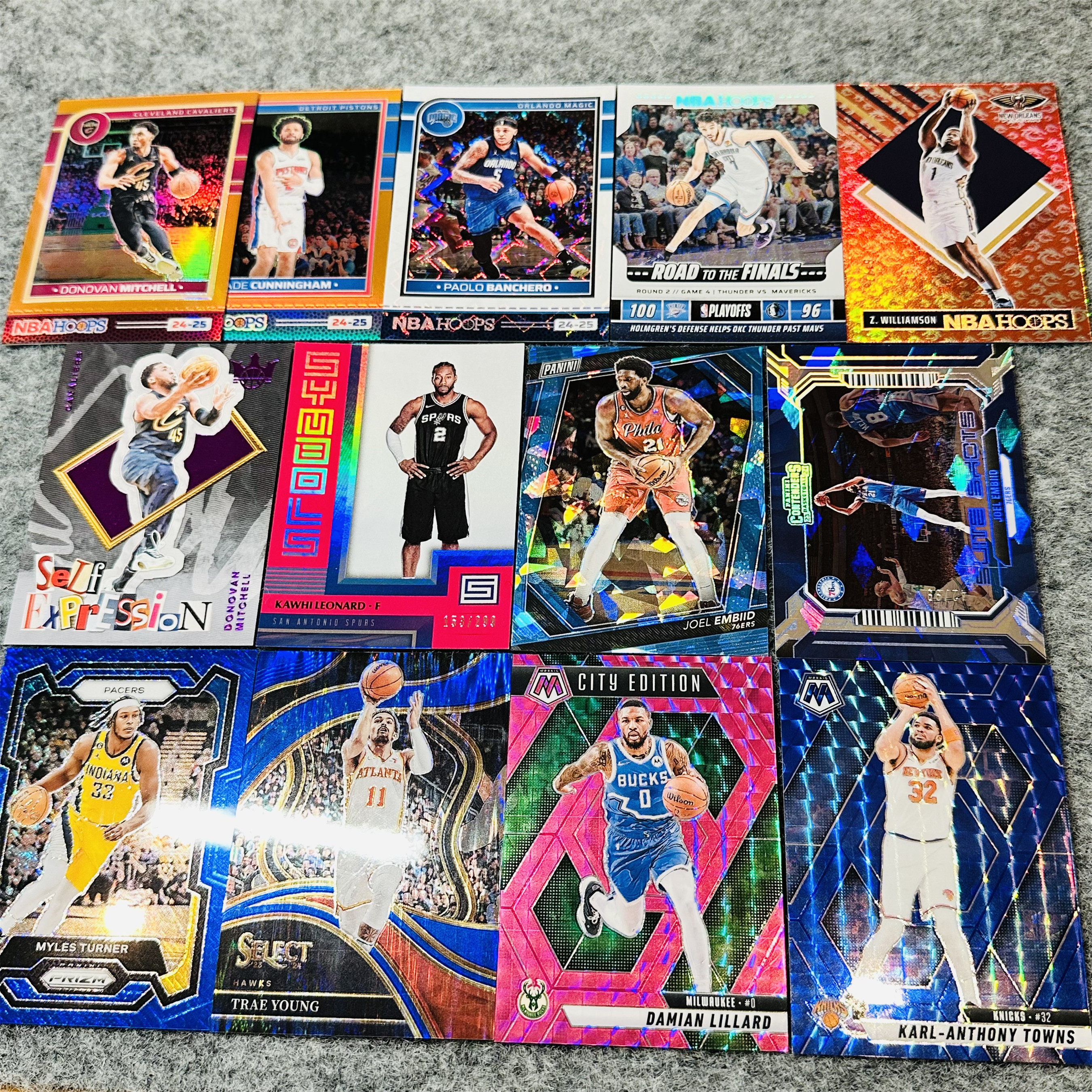 13元带编巨星全明星折射 马刺雷霆NBA球星卡帕尼尼Panini球迷收藏