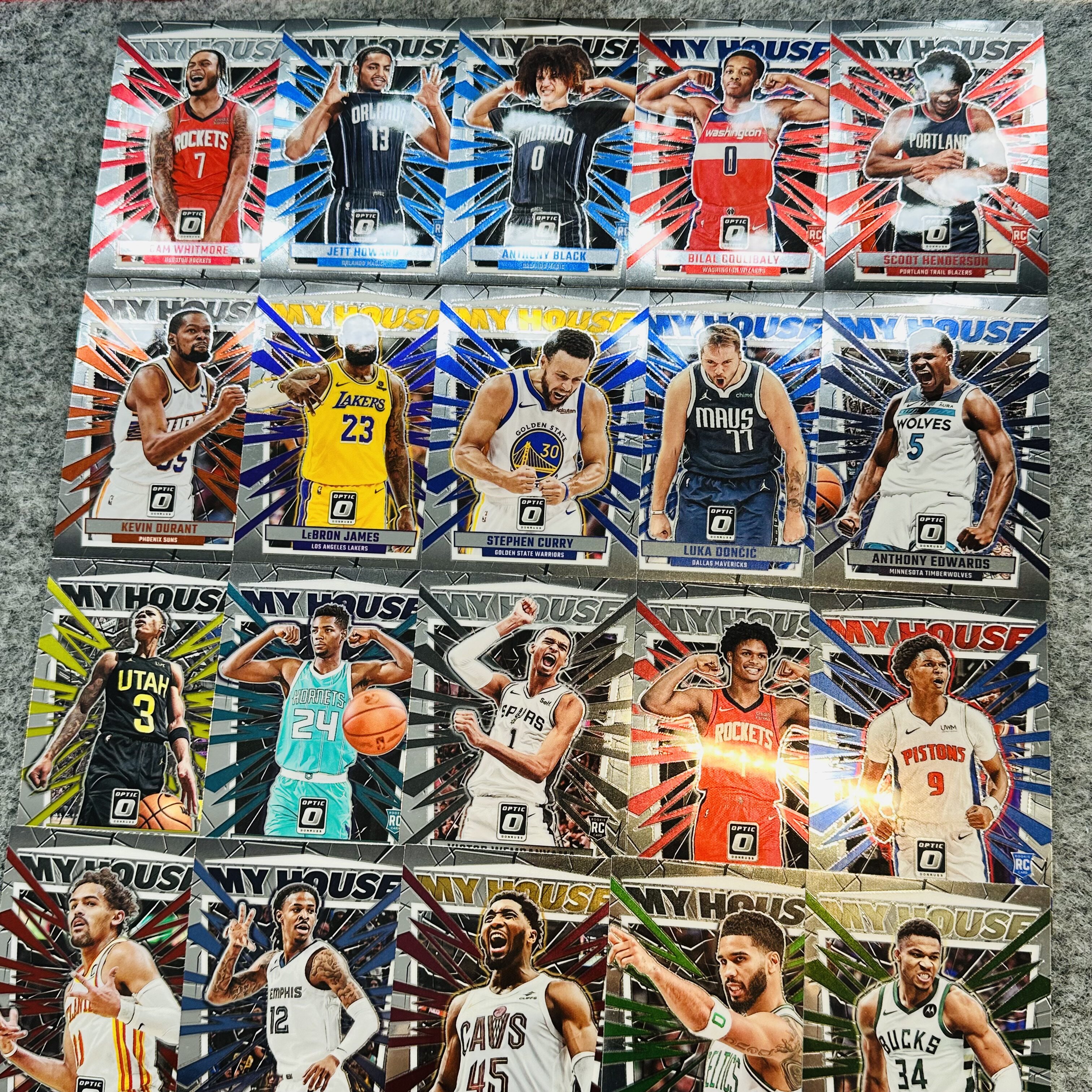 全套20张myhouse正版NBA球星卡