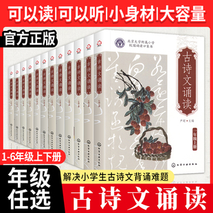 2025 古诗文诵读全套12册小学生一二三四五六年级上下册尹超主编 小学语文教材古诗唐诗宋词文言文北京大学附属小学校园诵读口袋书
