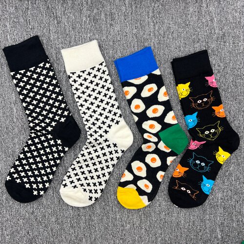 happysocks袜子瑞典潮牌女中筒袜