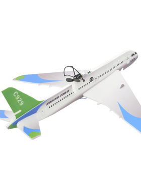 电航模教材c929客机泡沫飞机手抛手掷滑翔机可充电飞机拼装航模