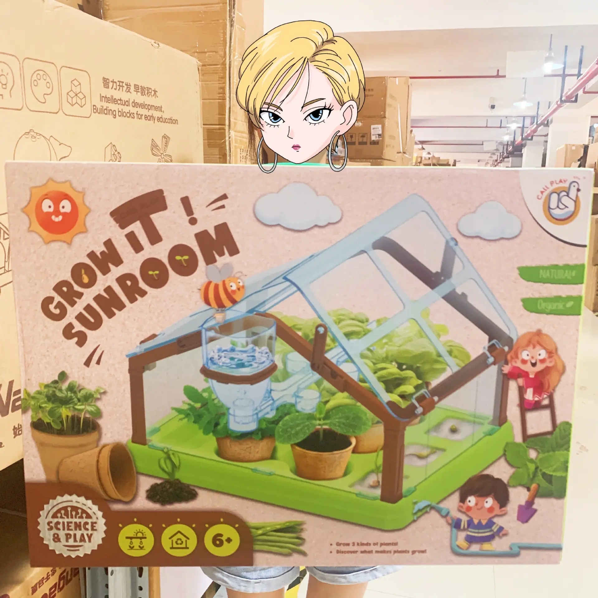 儿童花房种菜玩具植物观察窗种子