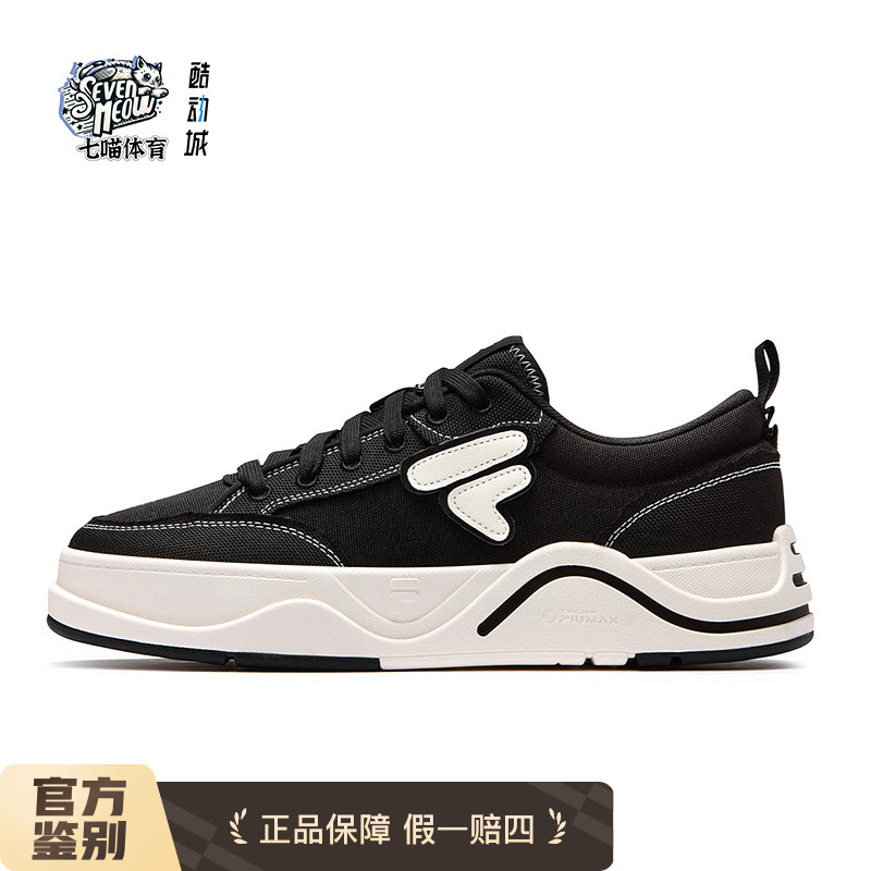 FILA FUSION斐乐男鞋 厚底帆布鞋运动鞋 轻便百搭板鞋低帮板鞋