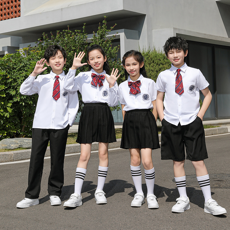 儿童红歌合唱团诗歌朗诵演出服小学生幼儿园啦啦队运动会班服套装