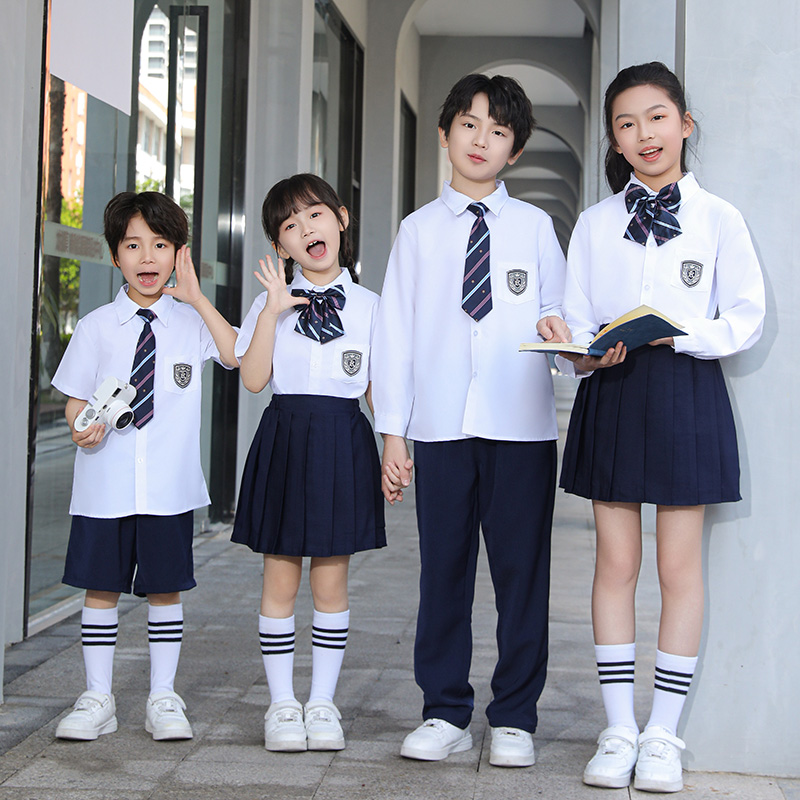六一儿童小学生合唱团诗歌朗诵演出服毕业班校服套装学院风运动会