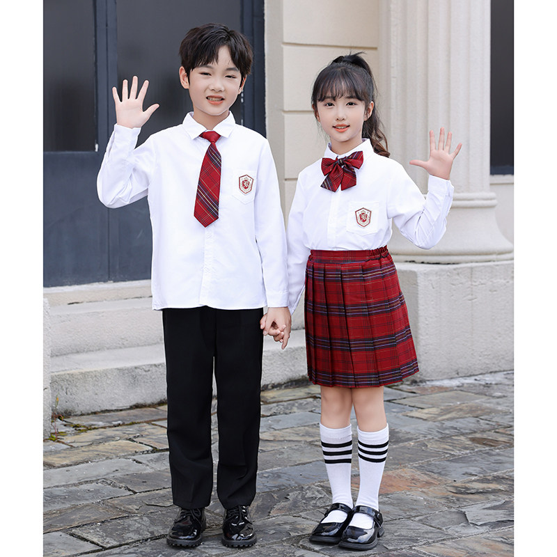 六一儿童小学生合唱团诗歌朗诵演出服毕业班校服套装学院风运动会