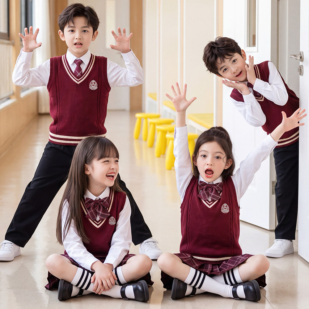 儿童合唱团诗歌朗诵演出服幼儿园小学生运动会运动会班服园服套装