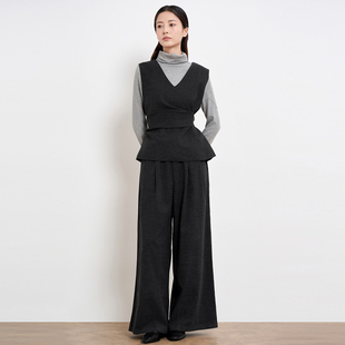 鲁思蒂职场通勤高知感套装2025秋时尚休闲风气质三件套