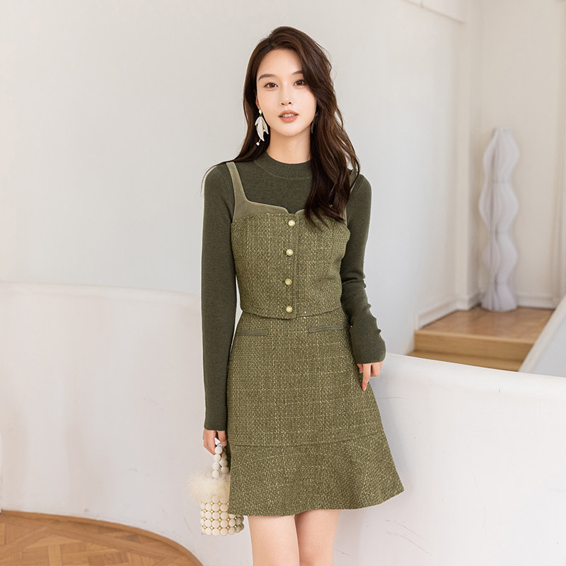 Lucidy/鲁思蒂小香风春秋女2024新款裙子春秋时尚洋气时髦三件套,女装/女士精品,时尚套装,淘宝优惠券,粉丝福利购,淘宝优惠卷