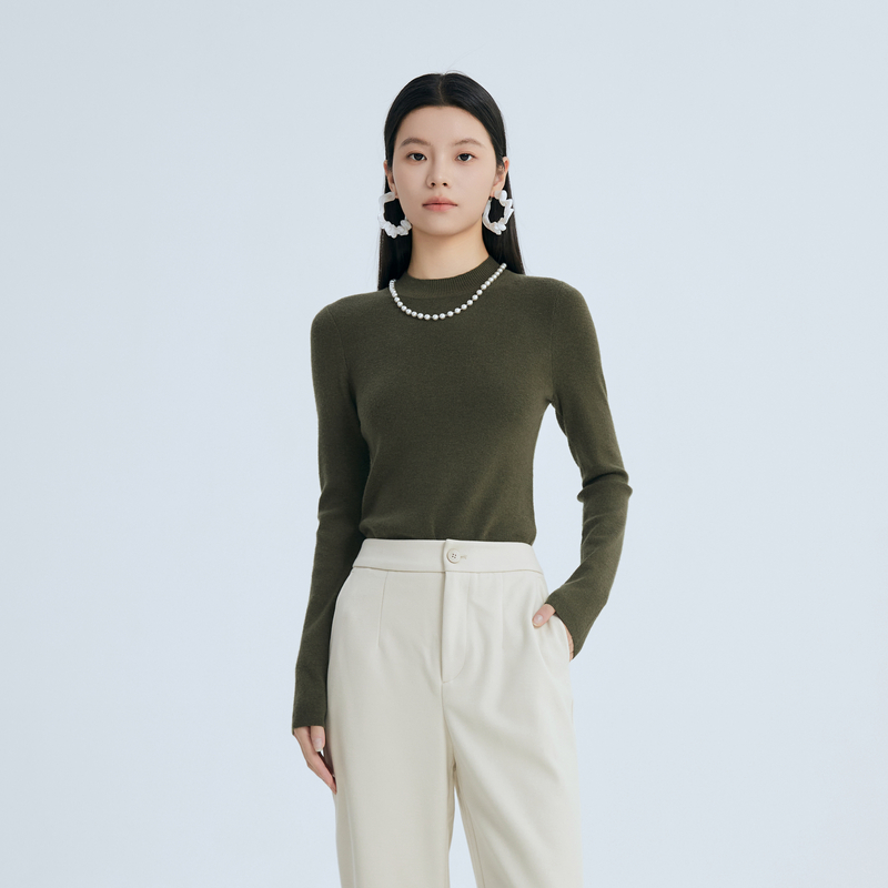 鲁思蒂长袖针织衫内搭打底衫