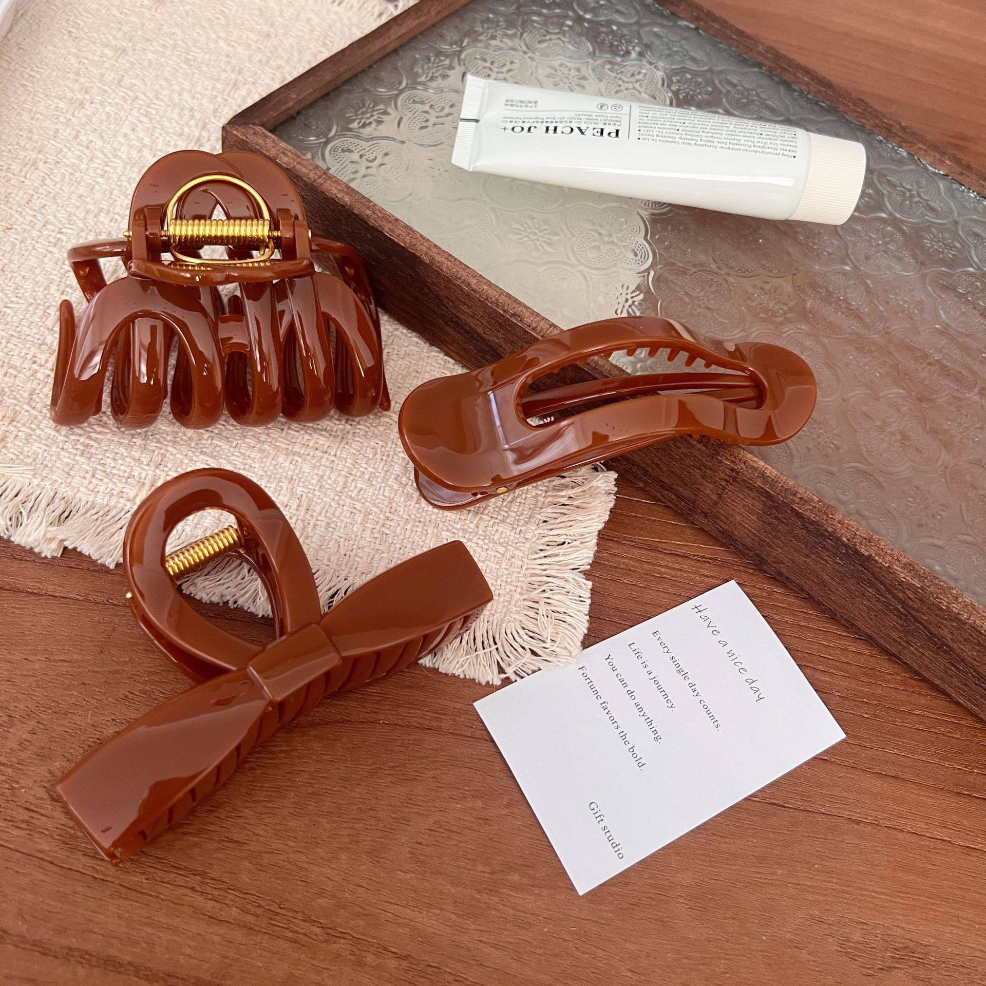 落日橘~气质简约镂空南瓜抓夹一字鲨鱼夹高级感日韩优雅发抓,饰品/流行首饰/时尚饰品新,民族风发饰,淘宝优惠券,粉丝福利购,淘宝优惠卷