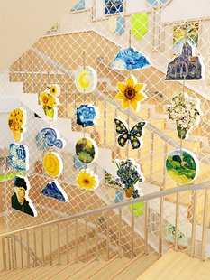 梵高挂画室氛围布置场景艺术教学墙装饰挂画幼儿园环境创作材料走