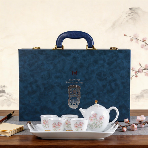 2026新款汝窑功夫茶具套装家用轻奢高档泡茶壶茶杯干泡盘喝茶整套
