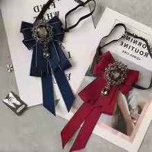 Women Graduation Rhinestone Student Tie Photo School Bow