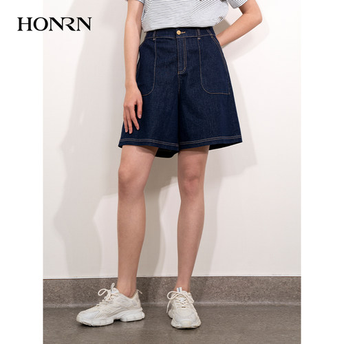 HONRN/红人减龄牛仔五分裤短裤