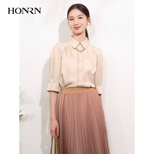 红人夏季显瘦减龄设计感女衬衫