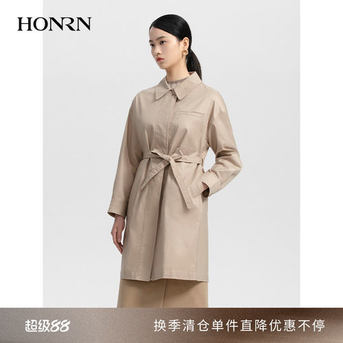 HONRN/红人中长款风衣外套