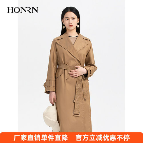 HONRN/红人长款风衣外套