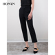 HONRN 直筒垂感女春秋HH11OK813 子九分休闲裤 红人修身 小脚束脚裤
